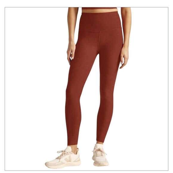Beyond Yoga Pants - Beyond Yoga Spacedye Caught In The Midi High Waisted Leggings XS Red Sand NWOT